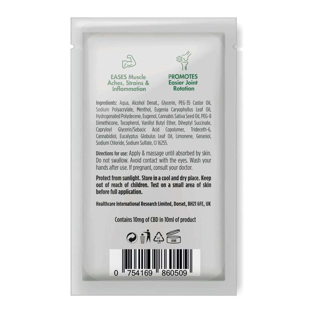 Hempe Heat Rubs *NEW* HEMPE Hot Muscle & Joint Travel Sachet