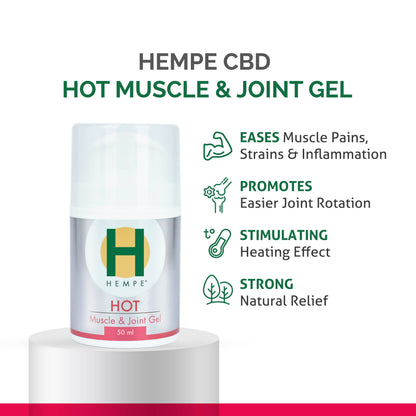 Hempe Heat Rubs HEMPE Hot Muscle & Joint Gel 50ml