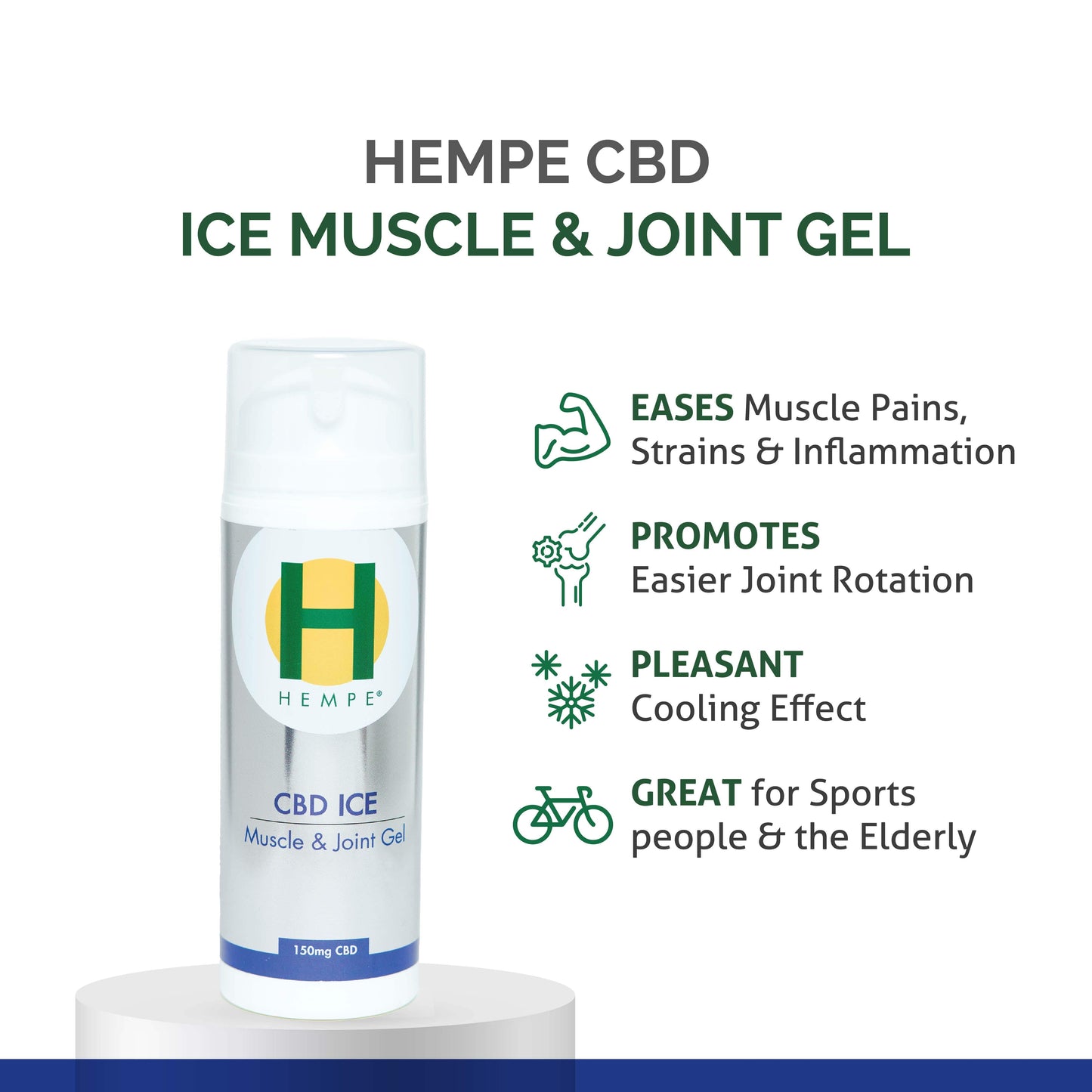 Hempe Ice Packs *NEW* HEMPE Ice Muscle & Joint Gel 150ml